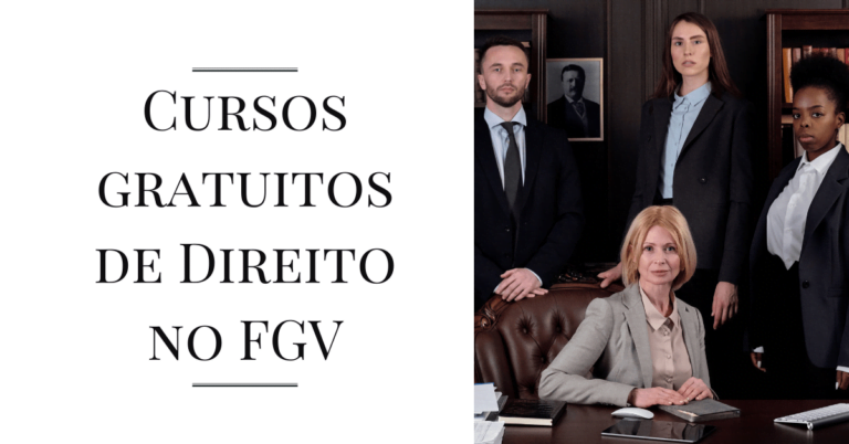 Cursos jurídicos gratuitos na FGV