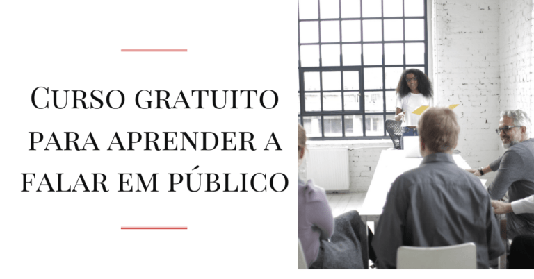 Curso gratuito para aprender a falar em público