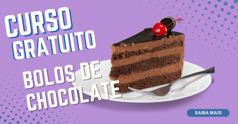 Curso Gratuito de Bolo de Chocolate: Inscrições abertas!